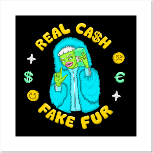 Real Cash / Fake Fur Posters and Art